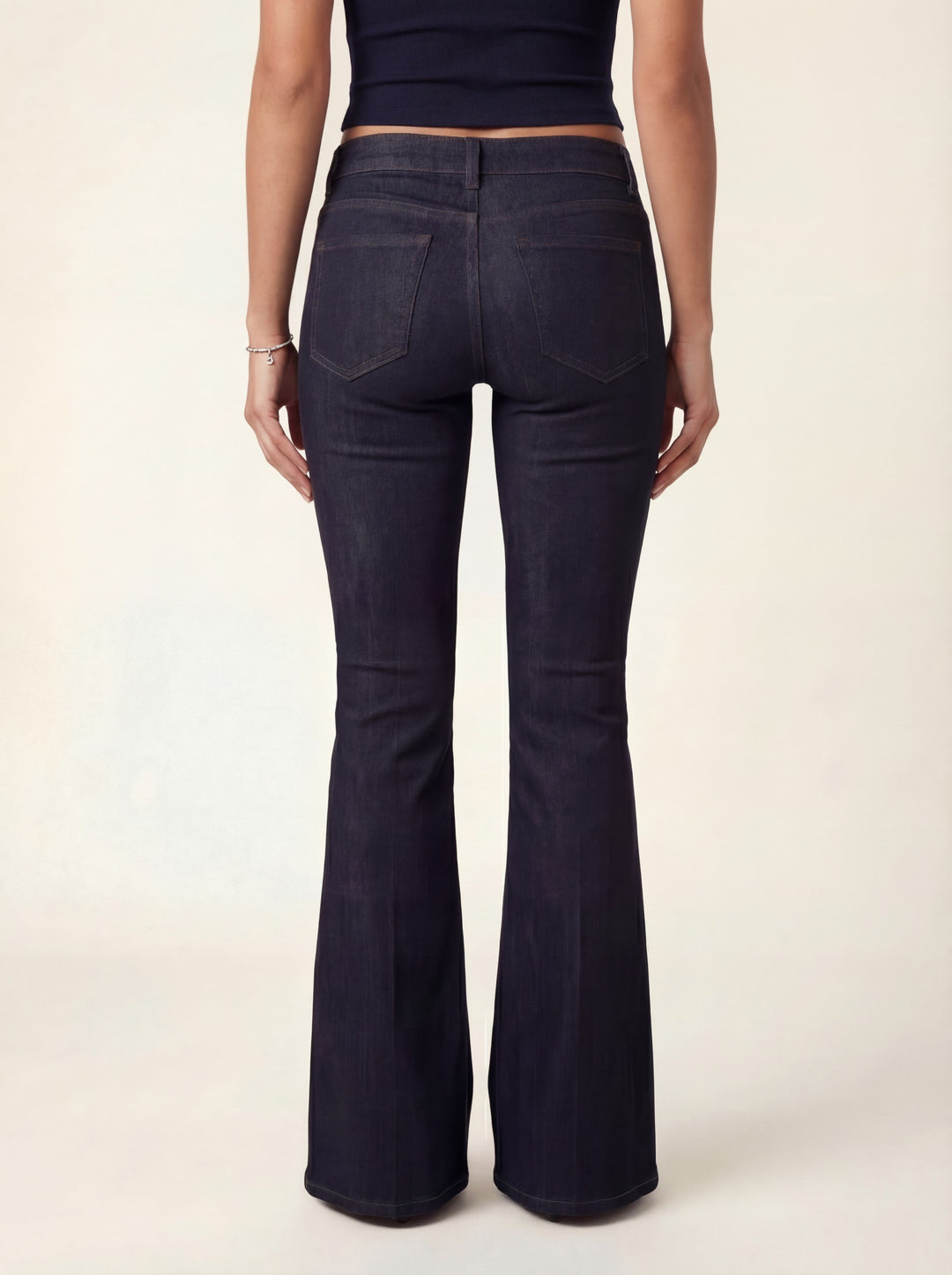 Amara Flare Denim Jeans - Dark Navy